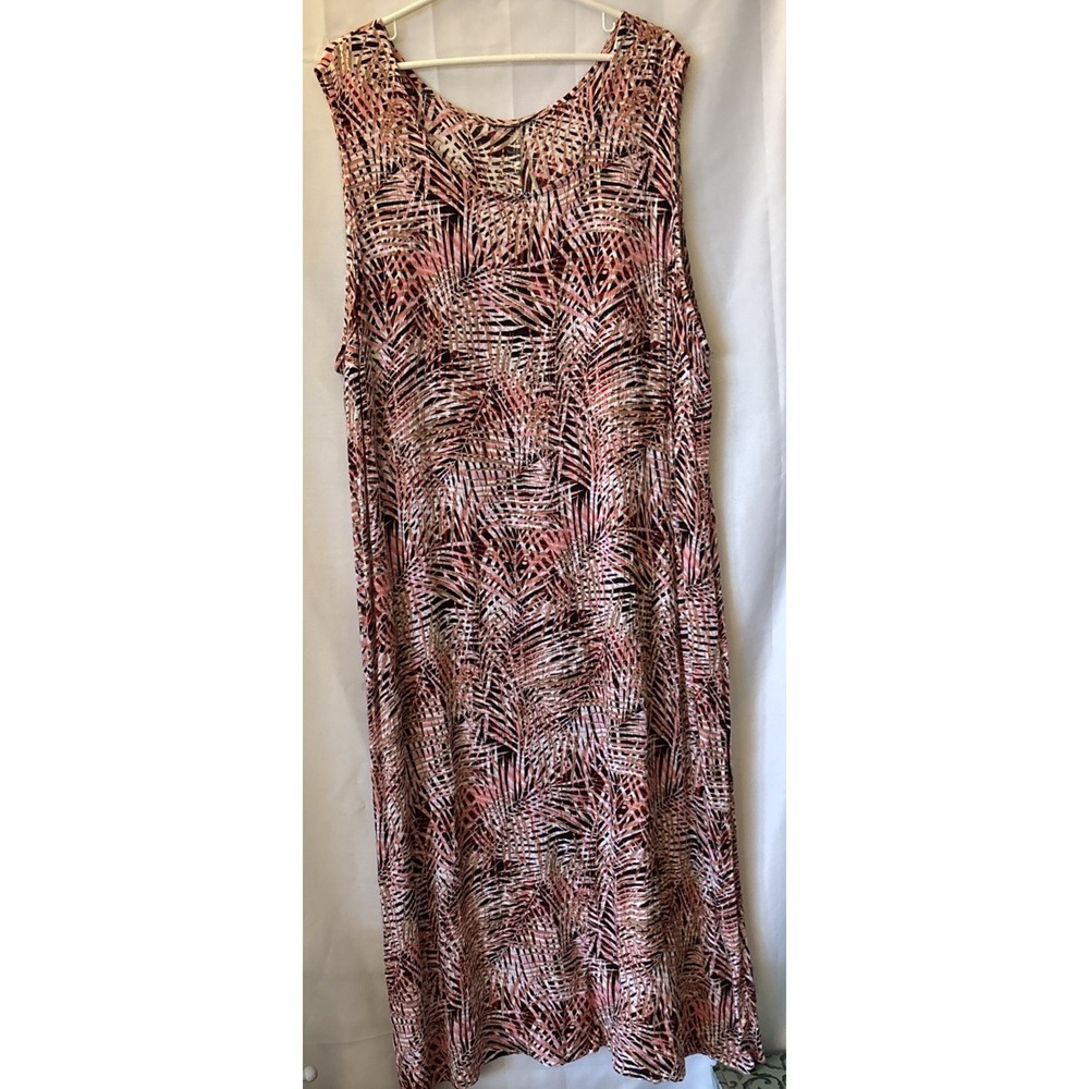 Tropical Multicolor Tank Top Maxi Dress - Women's Size XL Tags Removed